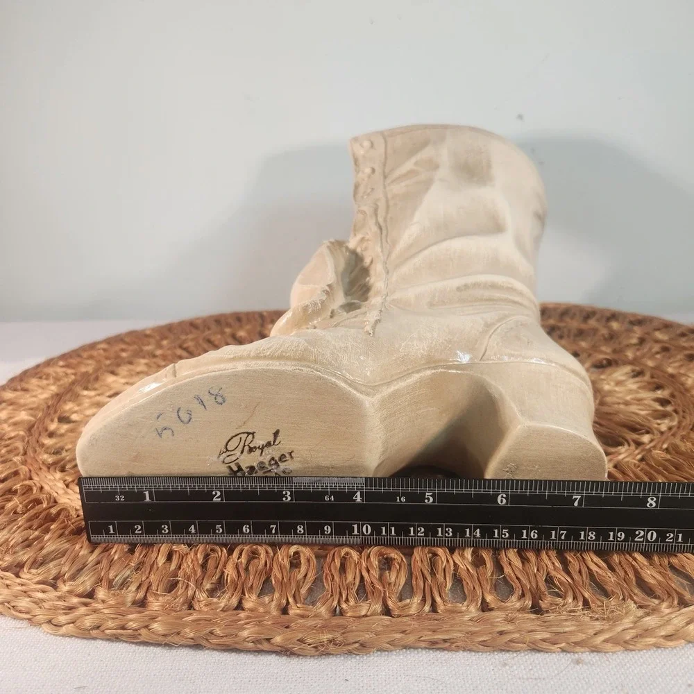 Vintage Boot Shaped Vase Planter Victorian Cottagecore Shabby Chic Decor
